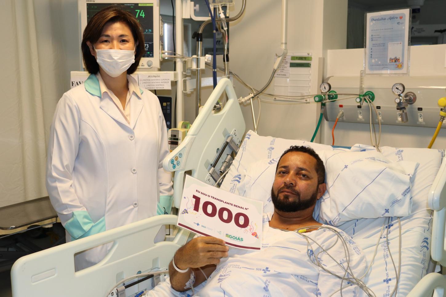 Unidade do Governo de Goiás, HGG chega à marca de mil transplantes renais realizados