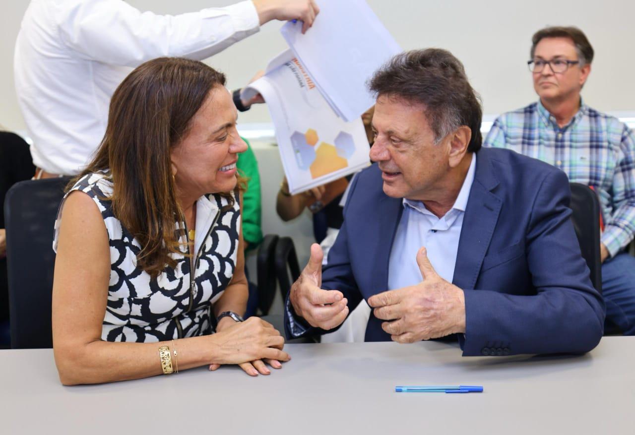 Gracinha Caiado e Adib Elias traçam cronograma para obras de infraestrutura em parceria com o Goiás Social