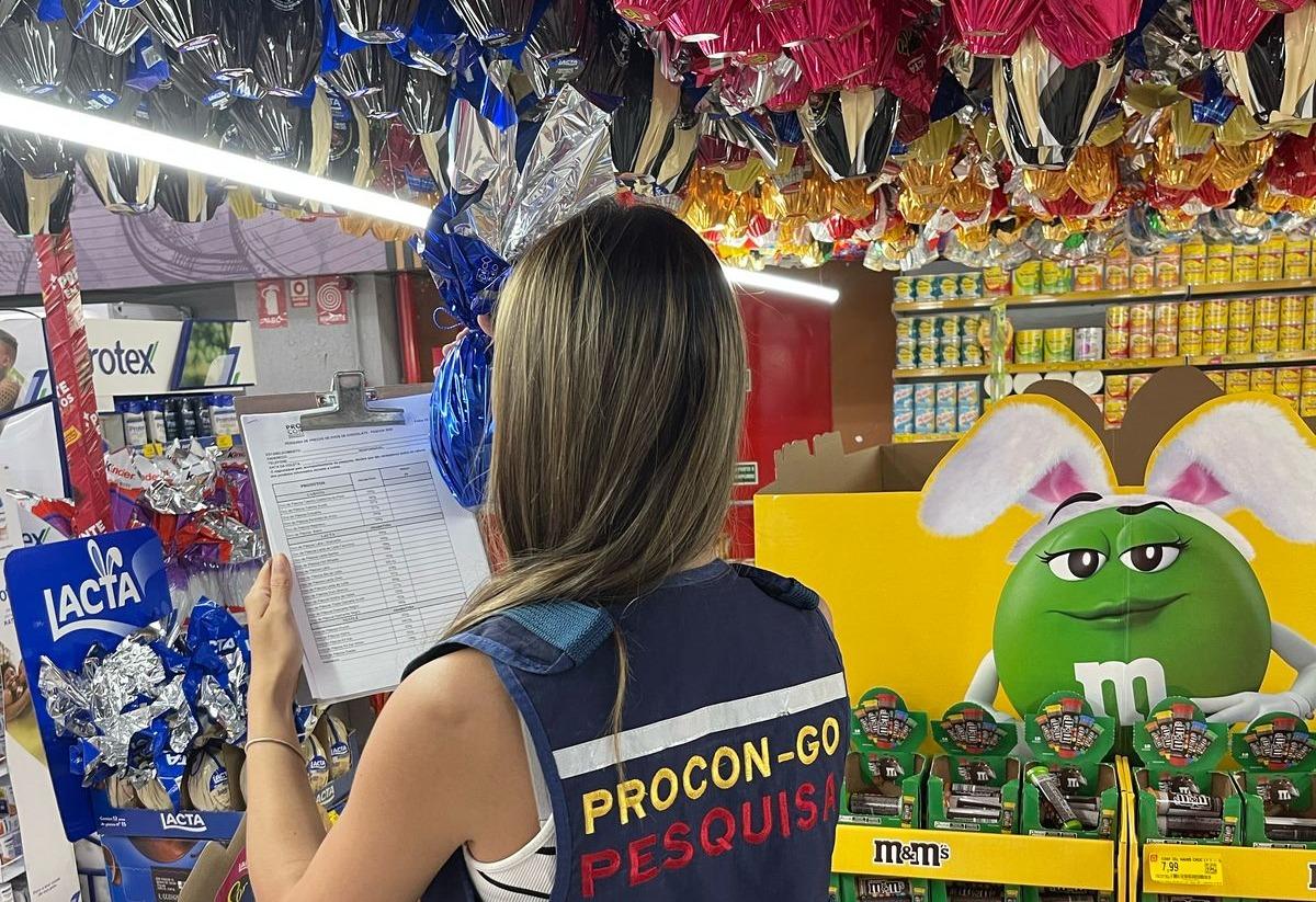 Pesquisa do Procon Goiás mostra variação de mais de 120% em preços de ovos de chocolate