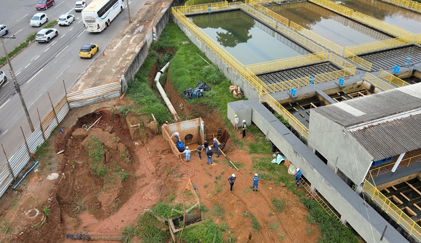 Saneago interliga adutoras e reforça segurança do abastecimento em Goiânia e Aparecida