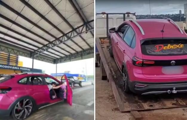 Carro que viralizou ao desafiar PRF é apreendido na br-060