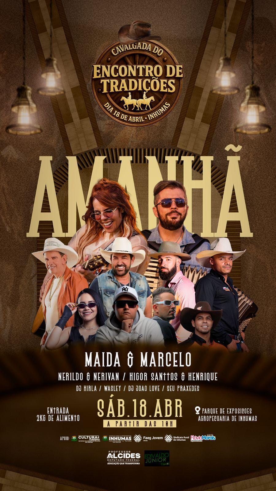 Cavalgada do Encontro de Tradições movimenta Inhumas com grande programação cultural