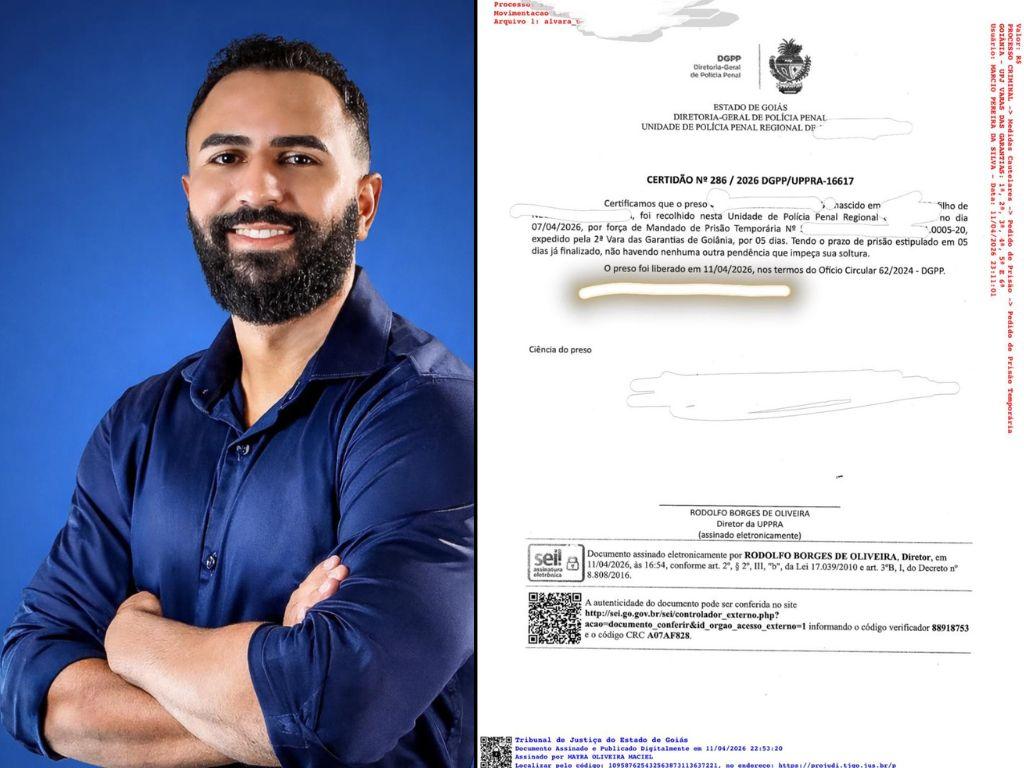 Conrado Portugal é solto após fim da prisão provisória