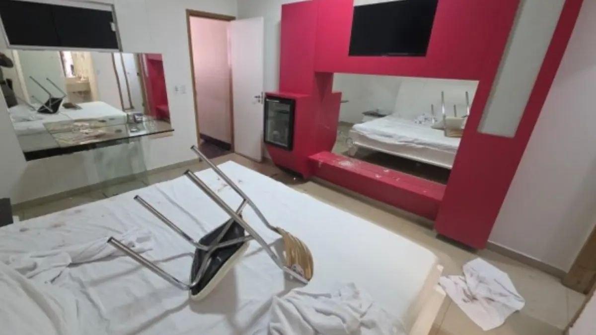 Ex provoca quebra-quebra e agride policial militar em motel de Goiânia