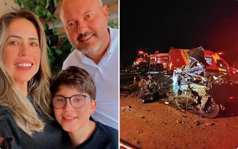 Acidente na GO-206 mata vereador de Cachoeira Alta, esposa e filho de 12 anos