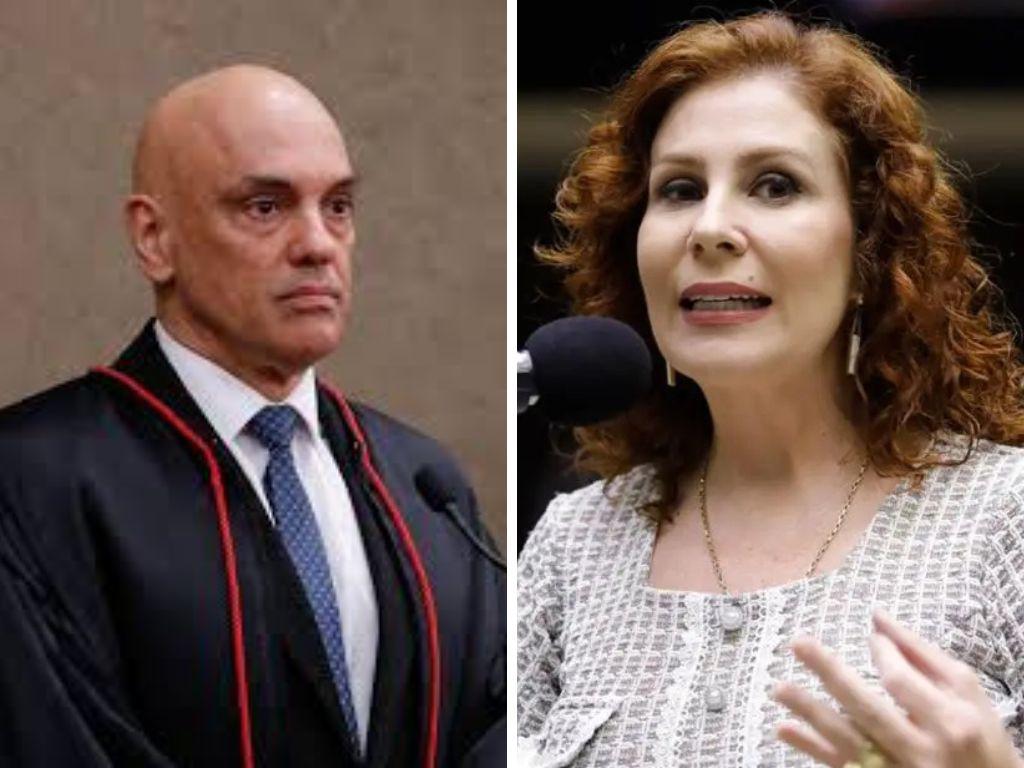 Justiça italiana cita Alexandre de Moraes e questiona imparcialidade em processo contra Carla Zambelli