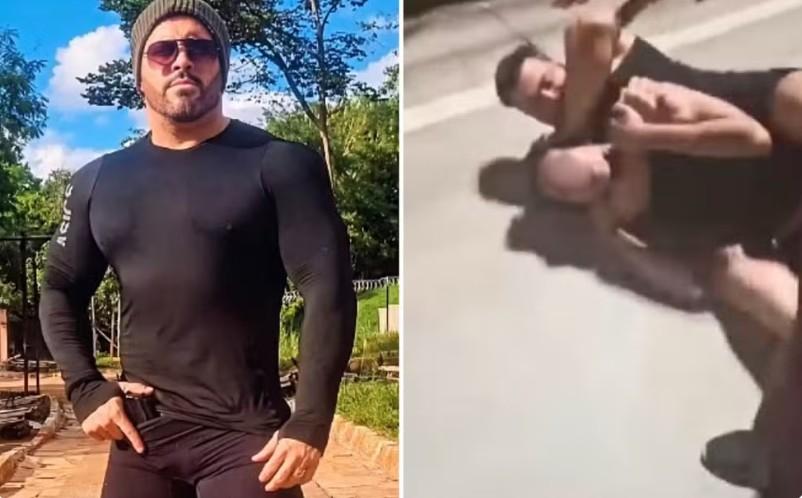 Vídeos com arma de pressão ampliam repercussão de caso envolvendo lutador que agrediu adolescente até desmaiar em Goiânia