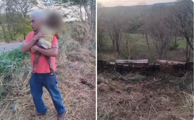 Acidente mata três pessoas, e criança de 2 anos sobrevive em Goiás
