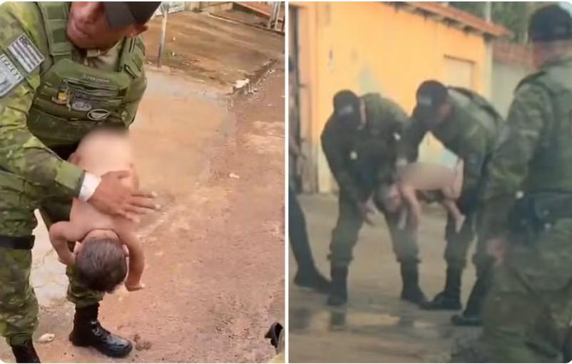 Policiais salvam bebê engasgado enquanto prendiam condenado por assassinato em Goiás