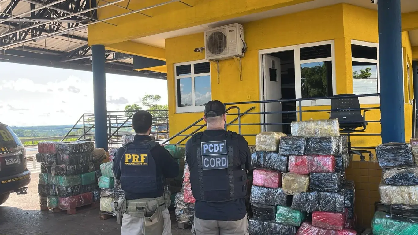 PRF apreende 3,5 toneladas de skunk escondidas em carga de paletes na BR-153, em Goiás