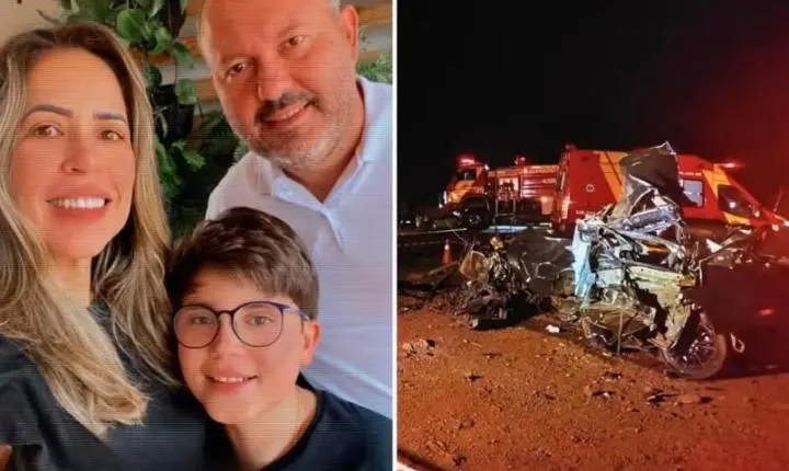 Acidente na GO-206 mata vereador de Cachoeira Alta, esposa e filho de 12 anos