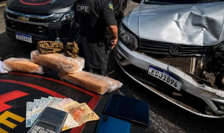 CPE apreende R$ 1,2 milhão em skunk em Aparecida