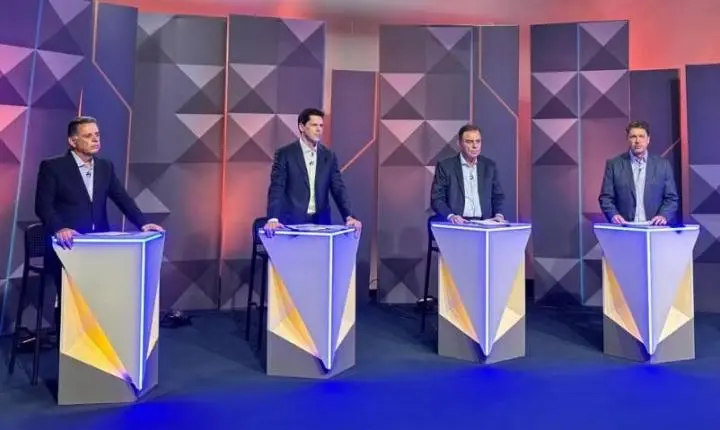 Debate em Goiás reúne candidatos em confronto sobre saúde, agro, economia e gestão pública