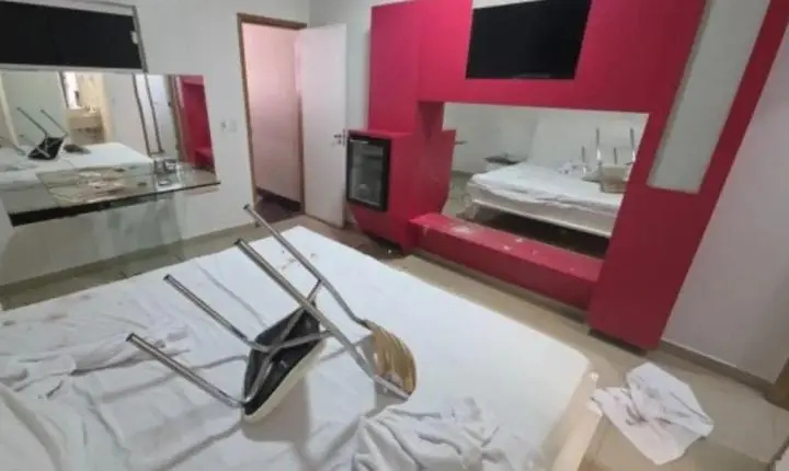 Ex provoca quebra-quebra e agride policial militar em motel de Goiânia