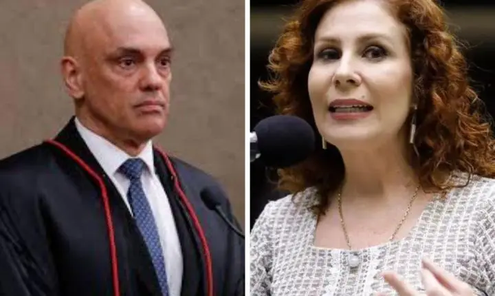 Justiça italiana cita Alexandre de Moraes e questiona imparcialidade em processo contra Carla Zambelli