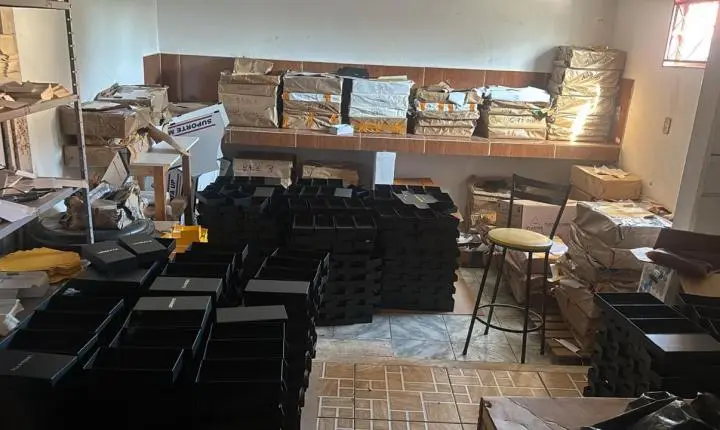 Operação da PF combate comércio ilegal e fraude em produtos eletrônicos em Goiás