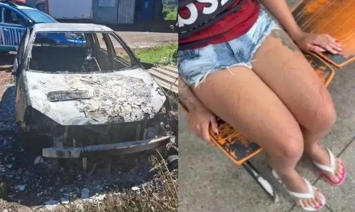 Perseguição termina com tiros e carro incendiado em Goiânia