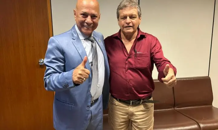 Prefeito de Alvorada do Norte cumpre agenda em Brasília e busca recursos com deputado Professor Alcides