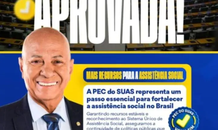 Professor Alcides celebra aprovação da PEC do SUAS e reforça apoio à assistência social