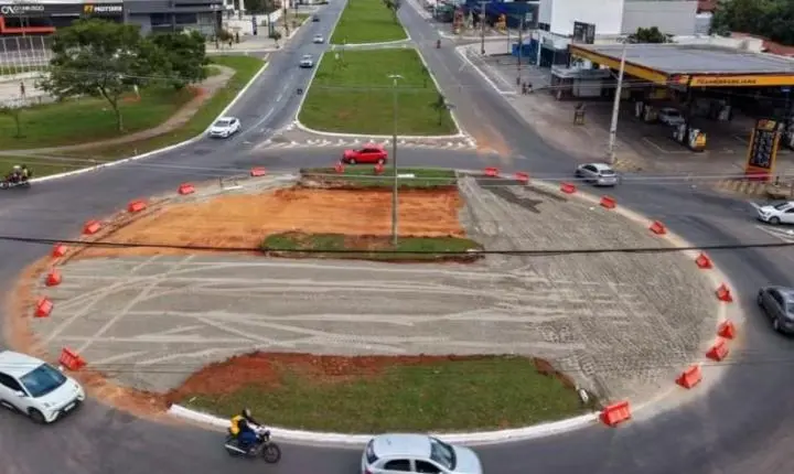 Rotatória da Avenida Transbrasiliana será substituída por cruzamento com semáforos no Parque Amazônia